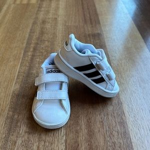 Adidas Court Striped Sneakers - toddler